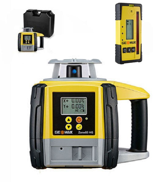GeoMax Zone60 HG Dual Grade Laser, w/ Laser Receiver
