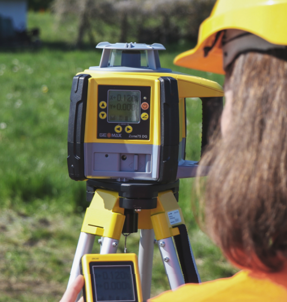 GeoMax Zone60 HG Dual Grade Laser, w/ Laser Receiver